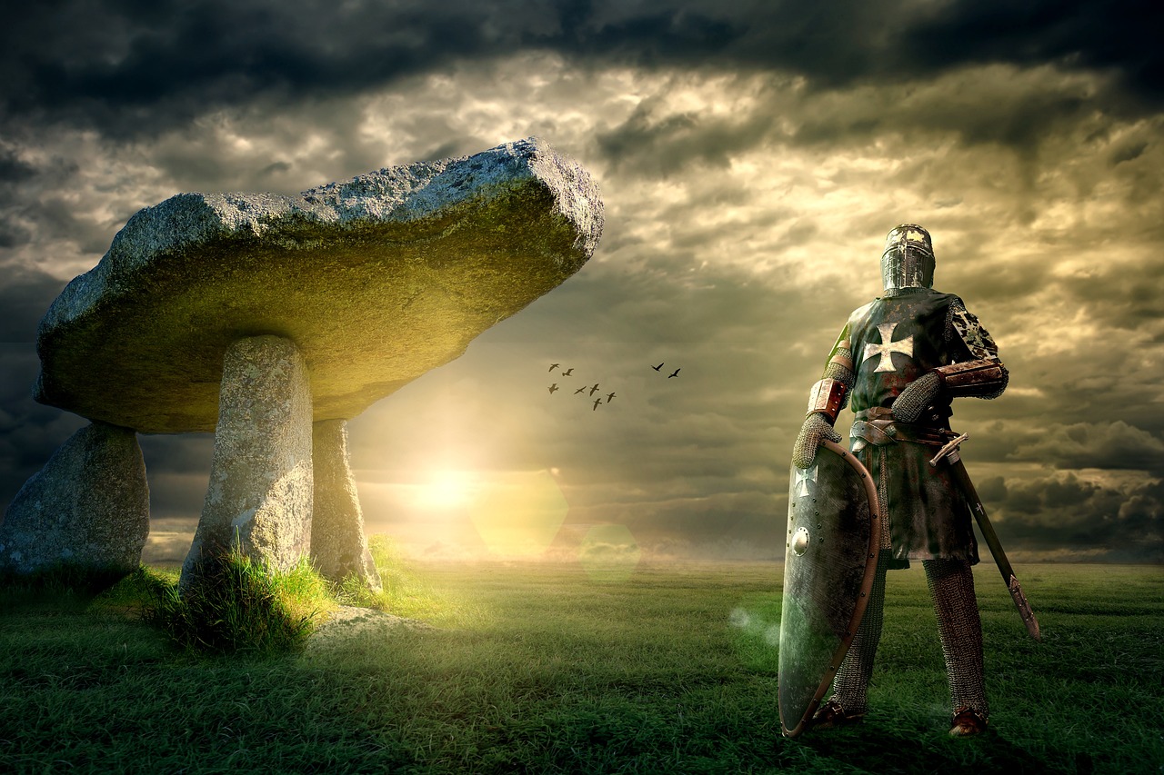 knight, dolmen, lanyon quoit