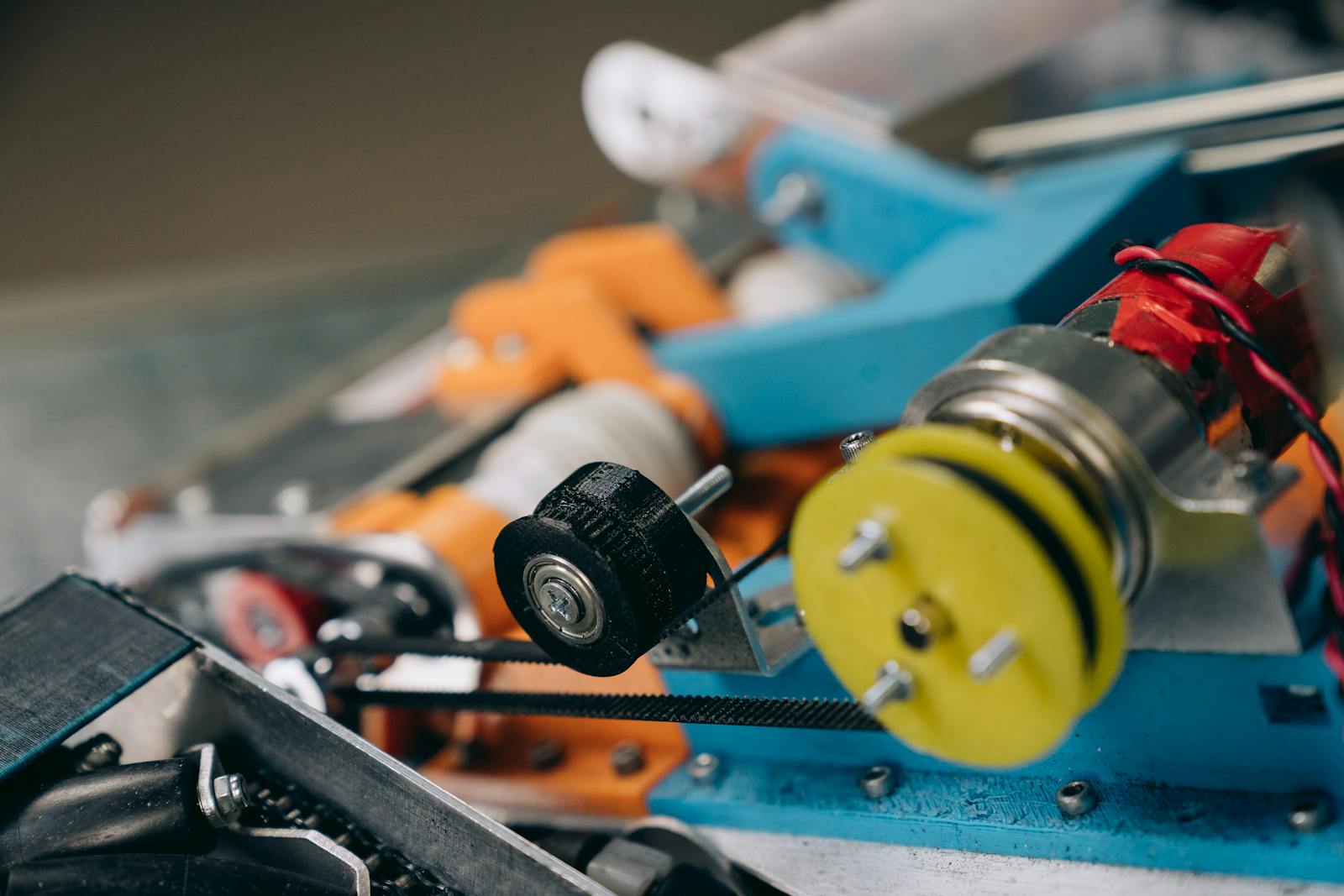 Close-up Photo of an Industrial Machine